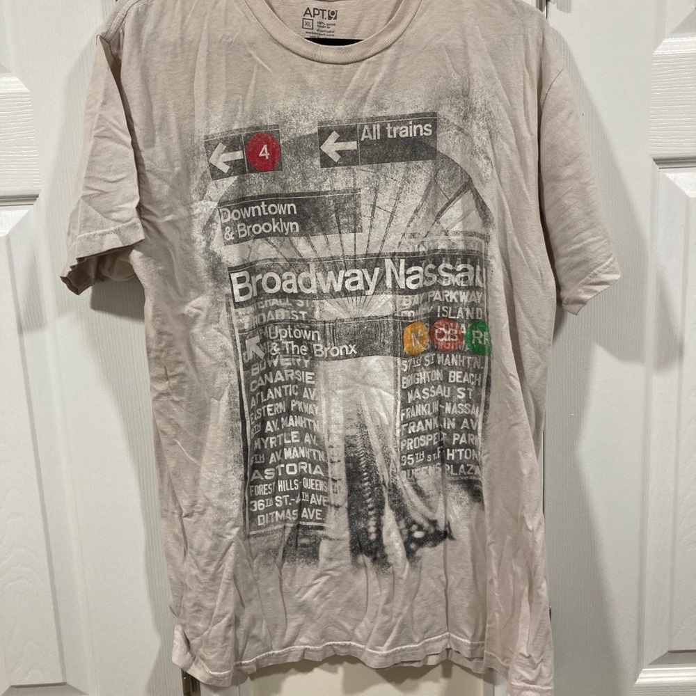 NYC Subway Shirt from Apt 9